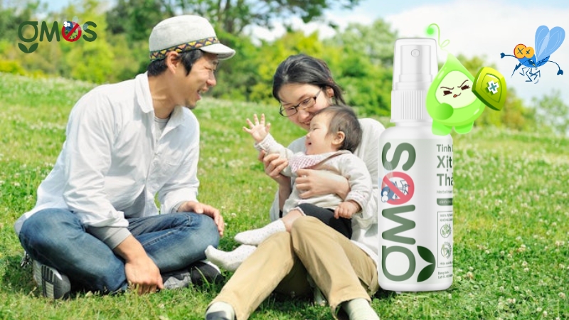 GMOS- Xịt muỗi thảo mộc an toàn cho bé và gia đình