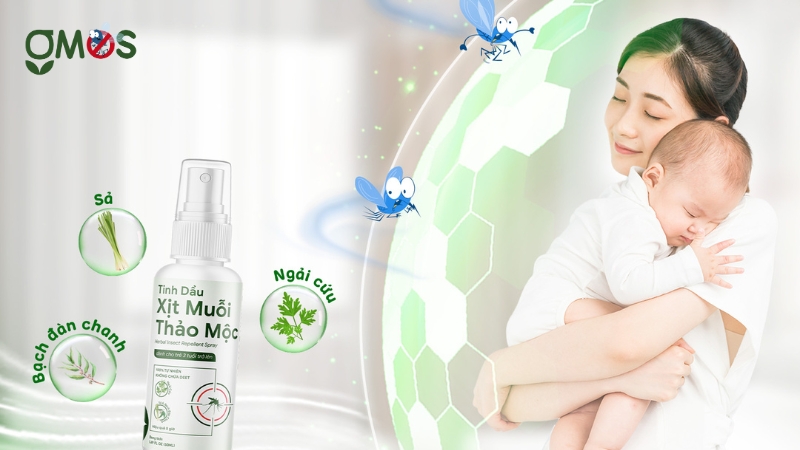 Gmos - xịt chống muỗi chiết xuất thiên nhiên an toàn hiện nay
