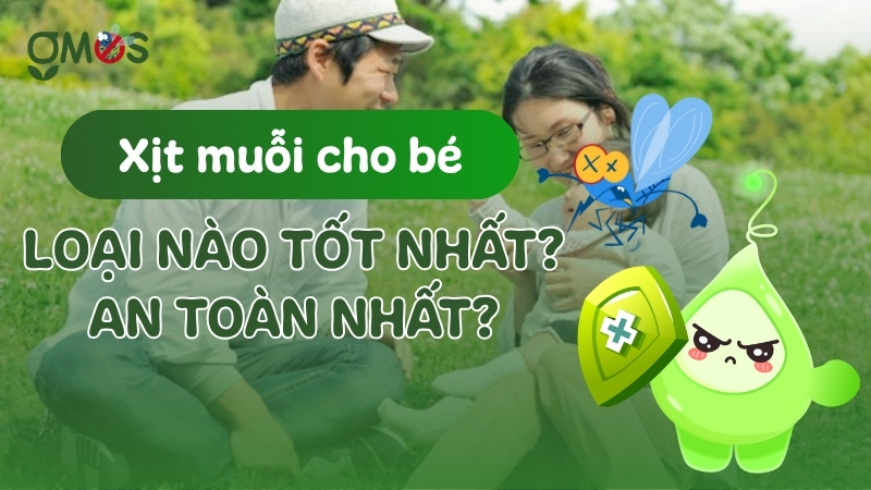 Xịt muỗi an toàn siêu lành tính